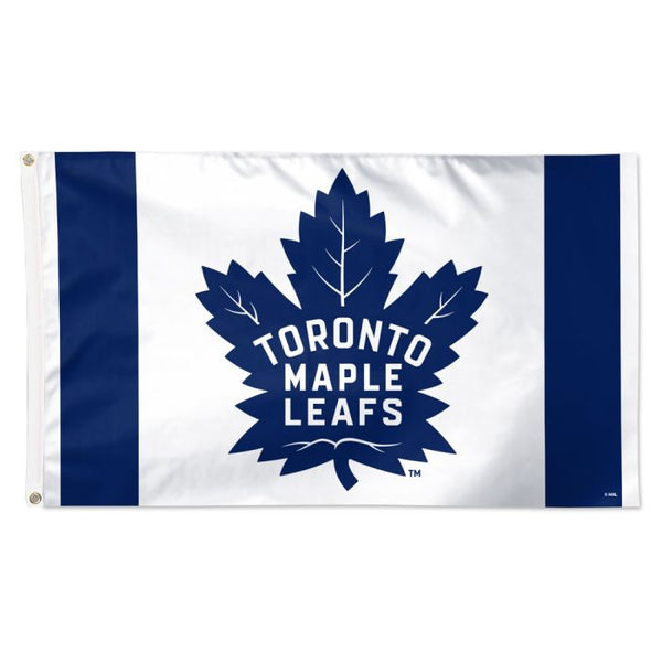 Wholesale-Toronto Maple Leafs vertical stripe Flag - Deluxe 3' X 5'