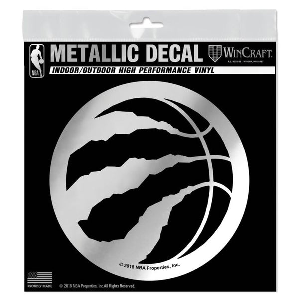 Wholesale-Toronto Raptors Decal Metallic 6" x 6"