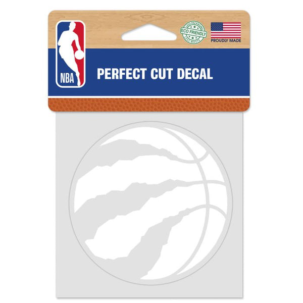 Wholesale-Toronto Raptors Perfect Cut White Decal 4" x 4"