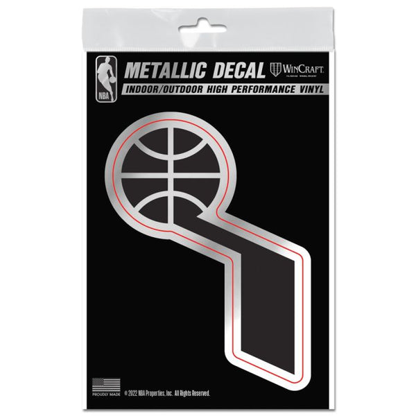 Wholesale-Utah Jazz Decal Metallic 3" x 5"