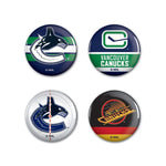 Wholesale-Vancouver Canucks Button 4 Pack 1 1/4" Rnd