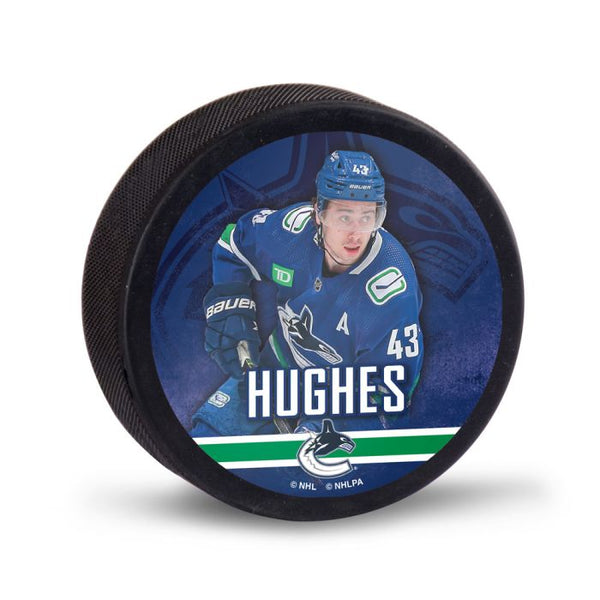 Wholesale-Vancouver Canucks Hockey Puck Packaged Quinn Hughes