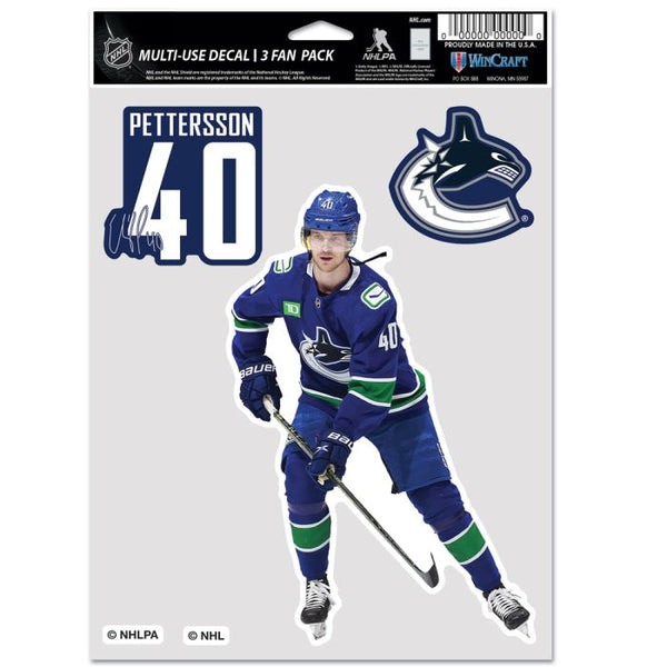 Wholesale-Vancouver Canucks Multi Use 3 Fan Pack Elias Pettersson