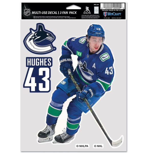 Wholesale-Vancouver Canucks Multi Use 3 fan pack Quinn Hughes