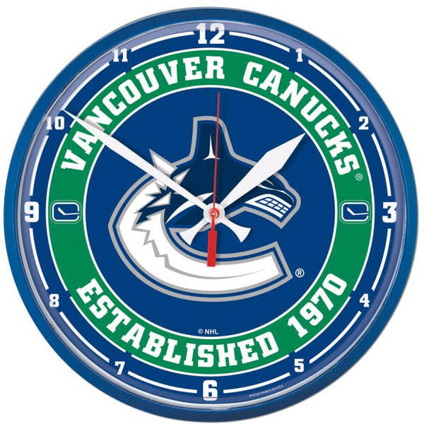 Wholesale-Vancouver Canucks Round Wall Clock 12.75"