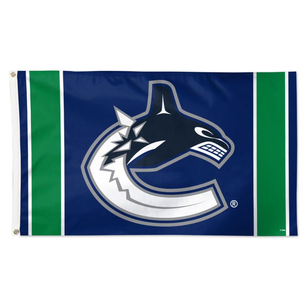 Wholesale-Vancouver Canucks vertical stripe Flag - Deluxe 3' X 5'