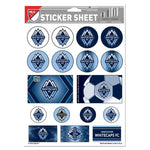 Wholesale-Vancouver Whitecaps FC Vinyl Sticker Sheet 5" x 7"