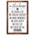 Wholesale-Vegas Golden Knights BOX LIST Wood Sign 11" x 17" 1/4" thick