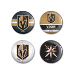 Wholesale-Vegas Golden Knights Button 4 Pack 1 1/4" Rnd