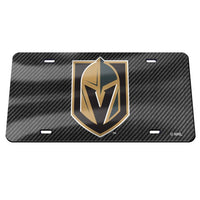 Wholesale-Vegas Golden Knights CARBON Specialty Acrylic License Plate