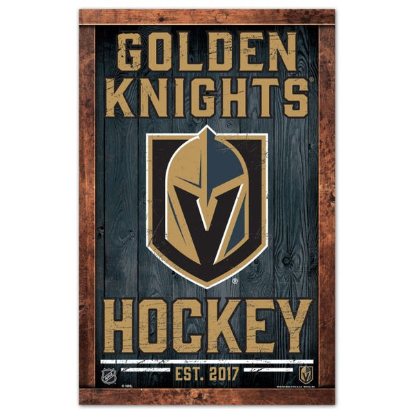 Wholesale-Vegas Golden Knights Wood Sign 11" x 17" 1/4" thick