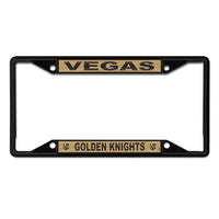 Wholesale-Vegas Golden Knights black Lic Plt Frame S/S