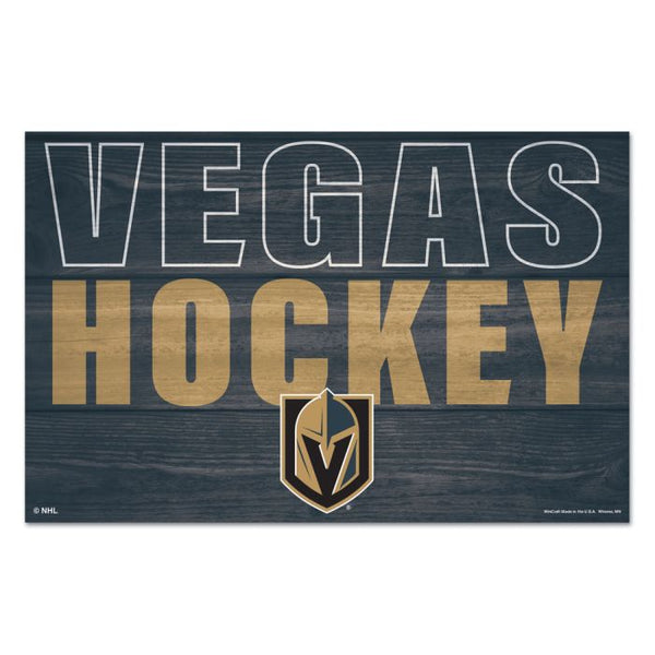Wholesale-Vegas Golden Knights location Wood Sign 11" x 17" 1/4" thick