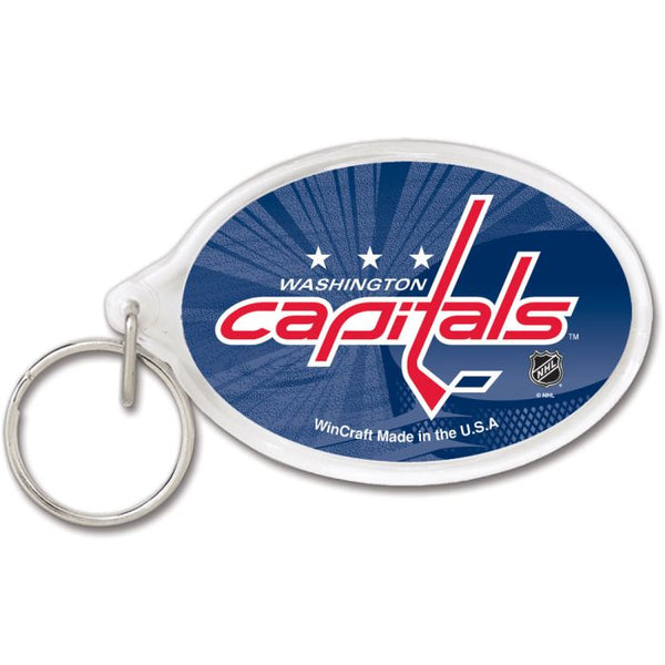 Wholesale-Washington Capitals Acrylic Key Ring Carded Oval