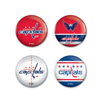 Wholesale-Washington Capitals Button 4 Pack 1 1/4" Rnd