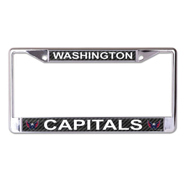 Wholesale-Washington Capitals CARBON Lic Plt Frame S/L Printed