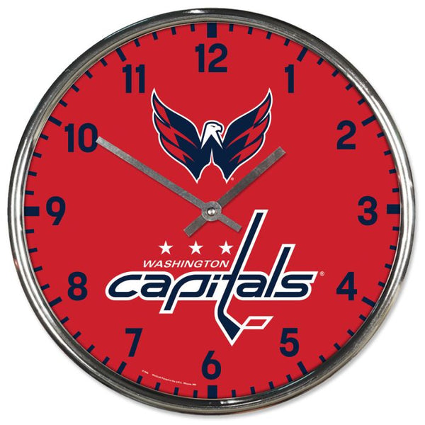 Wholesale-Washington Capitals Chrome Clock