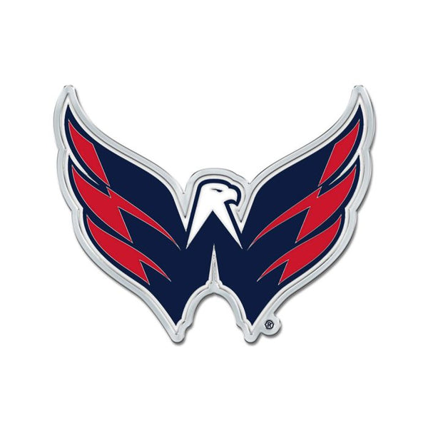 Wholesale-Washington Capitals Colored Chrome Free Form Auto Emblem