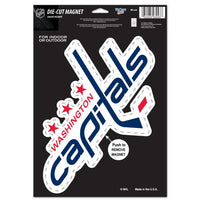 Wholesale-Washington Capitals Die Cut Logo Magnet 6.25" x 9"