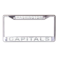 Wholesale-Washington Capitals FROST Lic Plt Frame S/L Printed