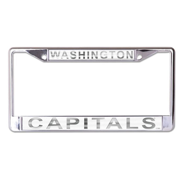 Wholesale-Washington Capitals FROST Lic Plt Frame S/L Printed