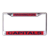 Wholesale-Washington Capitals GLITTER Lic Plt Frame S/L Printed