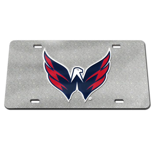 Wholesale-Washington Capitals GLITTER Specialty Acrylic License Plate