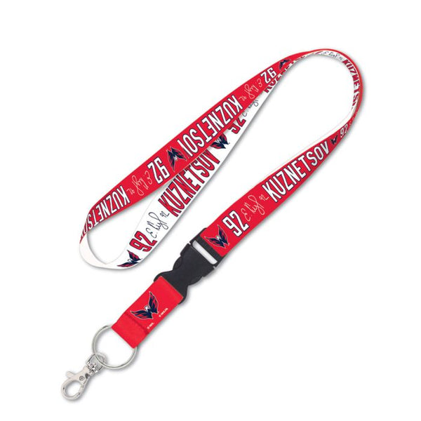 Wholesale-Washington Capitals Lanyard w/detachable buckle 1" Evgeny Kuznetsov