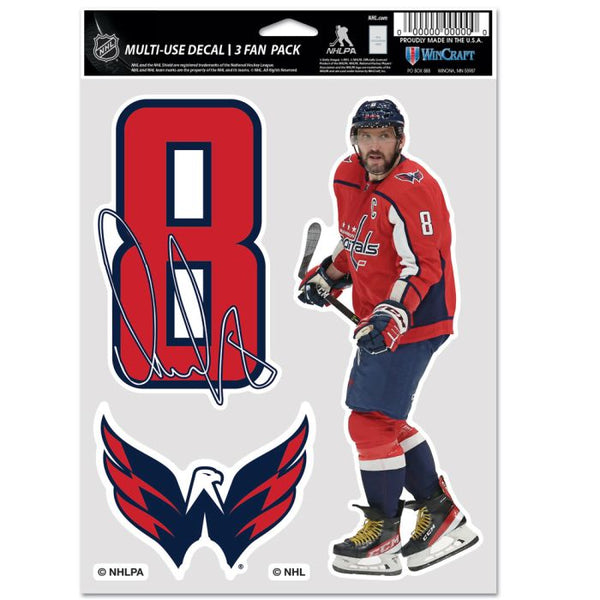 Wholesale-Washington Capitals Multi Use 3 Fan Pack Alex Ovechkin