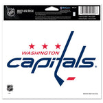 Wholesale-Washington Capitals Multi-Use Decal -Clear Bckrgd 5" x 6"