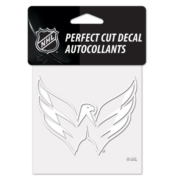 Wholesale-Washington Capitals Perfect Cut White Decal 4" x 4"