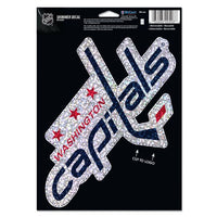 Wholesale-Washington Capitals Shimmer Decals 5" x 7"