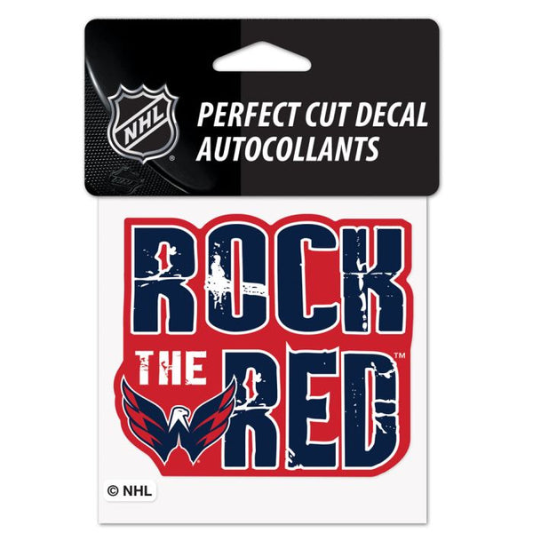 Wholesale-Washington Capitals Slogan Perfect Cut Color Decal 4" x 4"