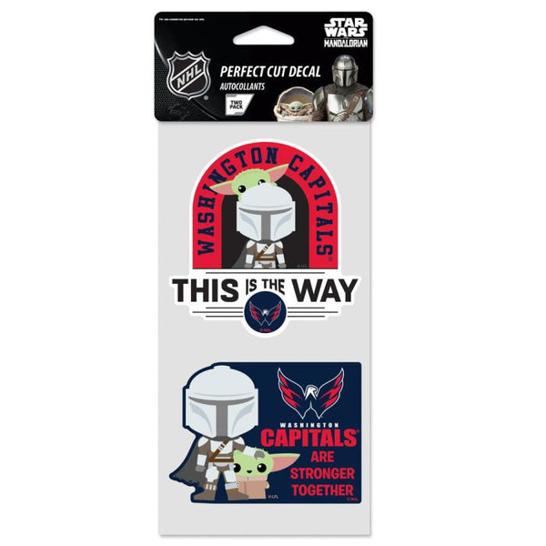 Wholesale-Washington Capitals / Star Wars Mandalorian Perfect Cut Decal Set of two 4"x4"