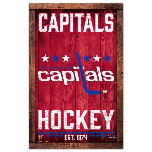 Wholesale-Washington Capitals Wood Sign 11" x 17" 1/4" thick