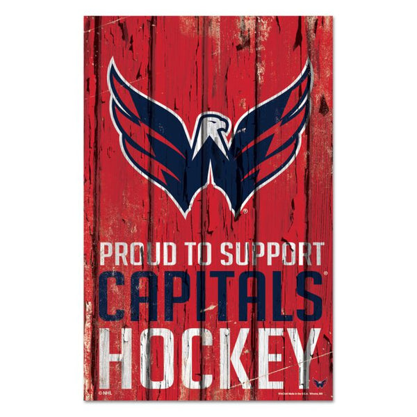 Wholesale-Washington Capitals Wood Sign 11" x 17" 1/4" thick