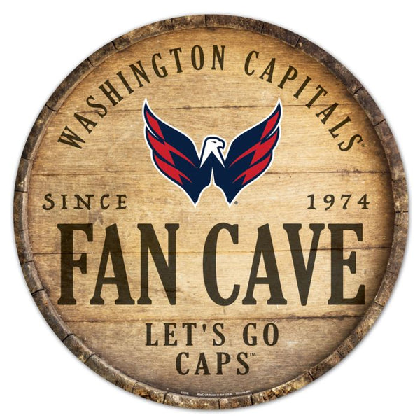 Wholesale-Washington Capitals Wood Sign 14" Rnd