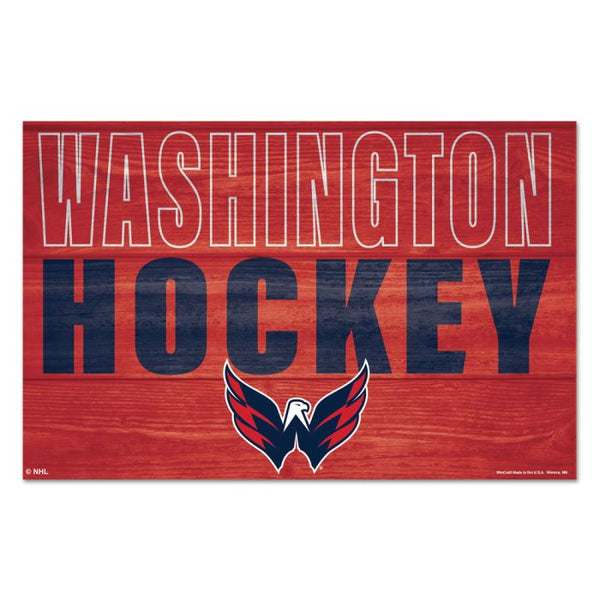 Wholesale-Washington Capitals location Wood Sign 11" x 17" 1/4" thick