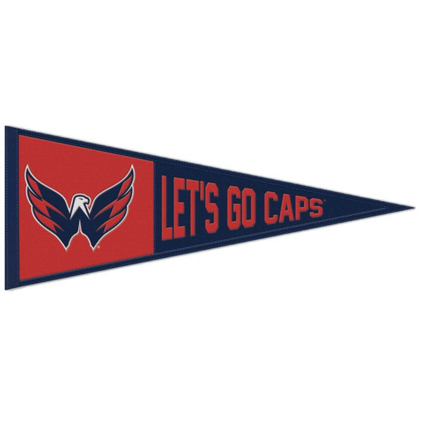 Wholesale-Washington Capitals slogan Wool Pennant 13" x 32"