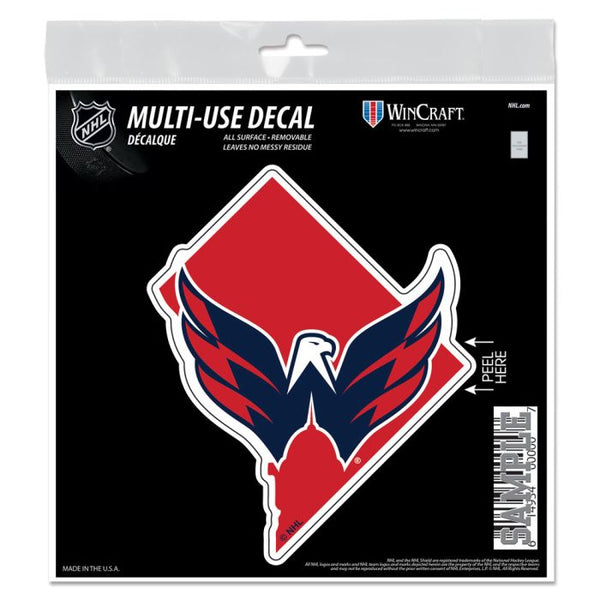 Wholesale-Washington Capitals state shape All Surface Decal 6" x 6"