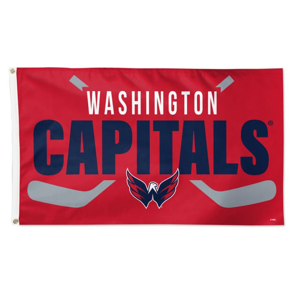 Wholesale-Washington Capitals stick Flag - Deluxe 3' X 5'