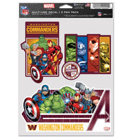 Wholesale-Washington Commanders / Marvel (C) 2022 Marvel Multi Use 3 fan pack