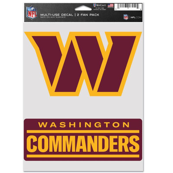 Wholesale-Washington Commanders Multi Use 2 fan pack