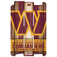 Wholesale-Washington Commanders Wood Fence Sign