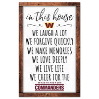 Wholesale-Washington Commanders Wood Sign 11" x 17" 1/4" thick