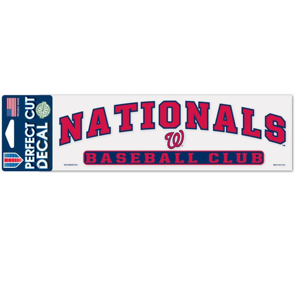 Wholesale-Washington Nationals Arched Perfect Cut Decals 3" x 10"