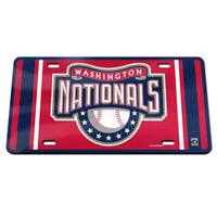 Wholesale-Washington Nationals / Cooperstown Specialty Acrylic License Plate