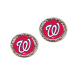 Wholesale-Washington Nationals Earrings Jewelry Carded Round