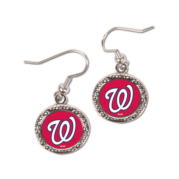 Wholesale-Washington Nationals Earrings Jewelry Carded Round