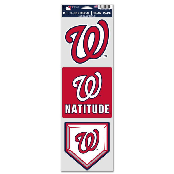 Wholesale-Washington Nationals Fan Decals 3.75" x 12"